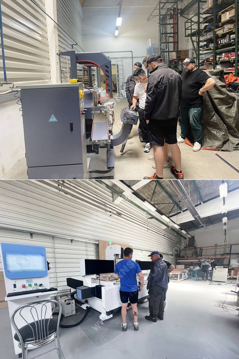 Aluminum Window Door Machine + Laser Sandblasting Machine in East Europe